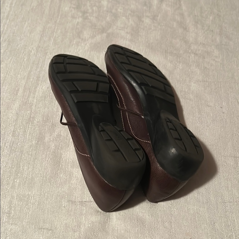 Natural Soul Brown Leather Flats - Picture 5 of 5